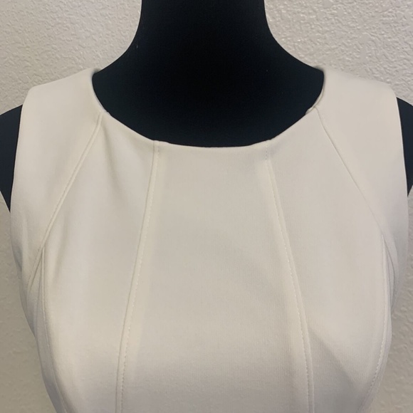 White House Black Market Cream White Princess Rockabilly Dress Women's Size 2 - Picture 8 of 14